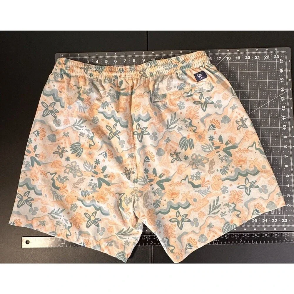 Free Original Planet XL Swim Trunks Men’s Swimming Shorts Bright Peachy Green